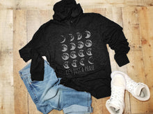 Load image into Gallery viewer, It's Just A Phase - Unisex T-Shirt Hoodie - Moon, Boho