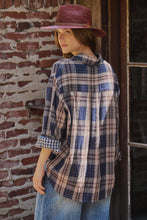 Load image into Gallery viewer, Double Gauze Plaid Oversized Button-Down Shirt