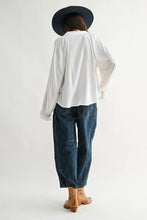 Load image into Gallery viewer, Boho-Chic Embroidered White Peasant Blouse