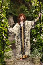 Load image into Gallery viewer, Honey &amp; The Moon Opera Duster Kimono Robe w/ Florals &amp; Bees