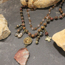 Load image into Gallery viewer, A Stones Throw Rusty Layered Necklace