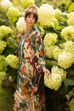 Load image into Gallery viewer, Stay Gold Opera Duster Kimono Robe w/ Rabbits Flowers &amp; Bees