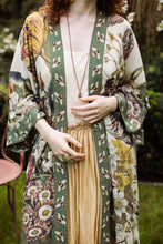 Load image into Gallery viewer, Love Grows Wild Opera Duster Kimono Robe w/ Bees
