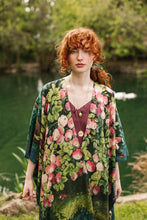 Load image into Gallery viewer, The Daydreamer Goddess Duster Kimono w/ Roses &amp; Rabbits