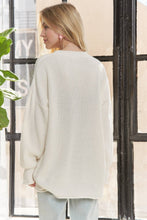 Load image into Gallery viewer, RIBBED TEXTURE OVERSIZED SWEATER