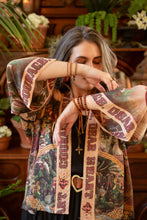 Load image into Gallery viewer, Courage Dear Heart Pixie Duster Crop Kimono w/ Sacred Heart
