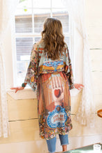 Load image into Gallery viewer, Love Language Opera Duster Kimono Robe w/ Faith, Hope