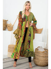 Load image into Gallery viewer, Patchwork Bell Sleeve Kimono