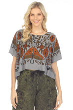 Load image into Gallery viewer, Luna Moth Scarf Crop Top
