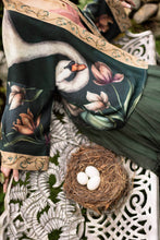 Load image into Gallery viewer, Under My Wing Pixie Crop Kimono w/ Swan &amp; feathers
