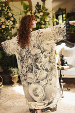 Load image into Gallery viewer, Honey &amp; The Moon Opera Duster Kimono Robe w/ Florals &amp; Bees