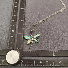 Load image into Gallery viewer, Abalone Shell Dragonfly Necklace