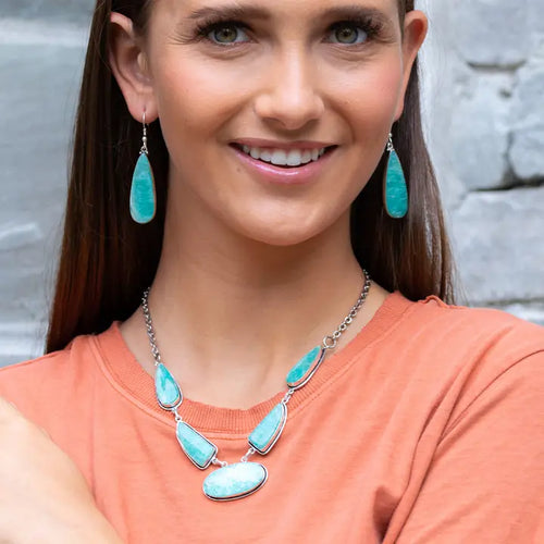 Amazonite Bib Necklace