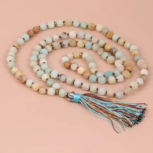 Amazonite Tassle Necklace