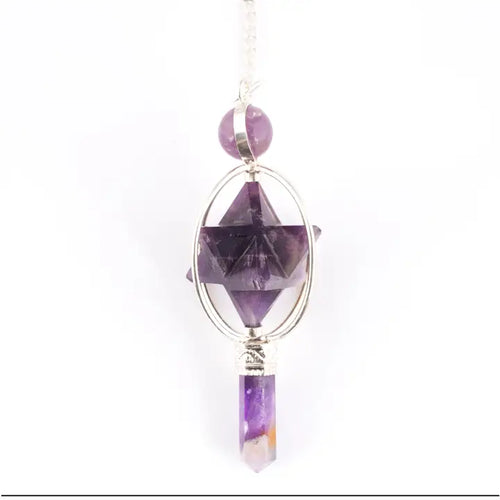 Amethyst Merkaba Pendulum