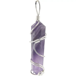 Amethyst Wire Wrapped Pendant