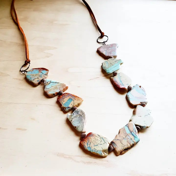 Aqua Terra Slab Necklace 239m