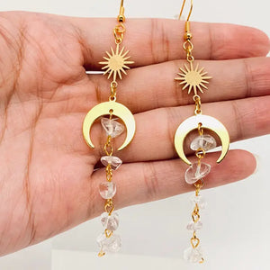 Asymmetric Crystal Earrings