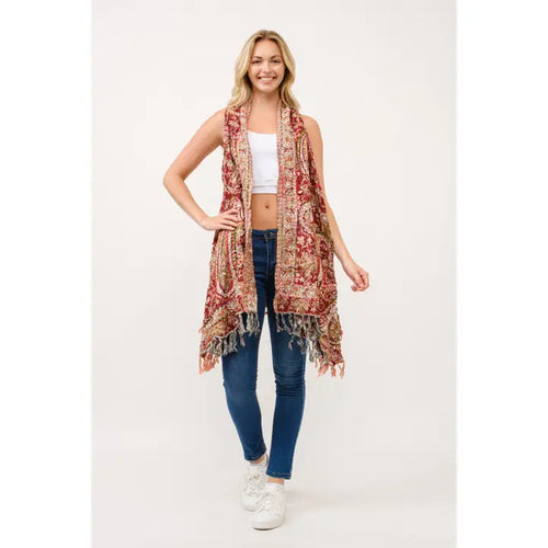 Thick Stitch Embroidered Vest