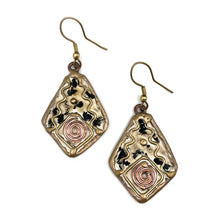 Load image into Gallery viewer, Brass Patina Earrings