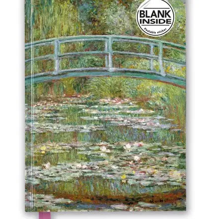 Bridge Over a Pond of Water Lilies Blank Journal