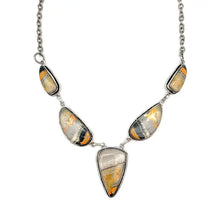 Load image into Gallery viewer, Bumblebee Jasper Bib Necklace