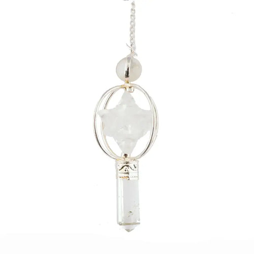 Clear Quartz Merkaba Pendulum