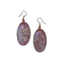 Load image into Gallery viewer, Copper Patina Earrings