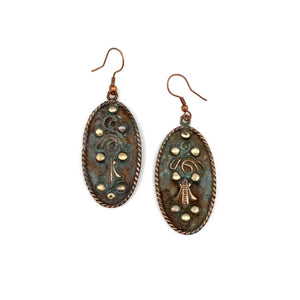 Copper Patina Earrings