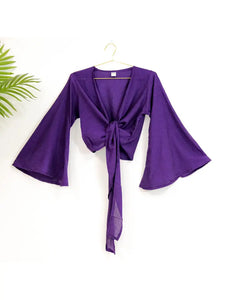 Bamboo Cotton Wrap Top