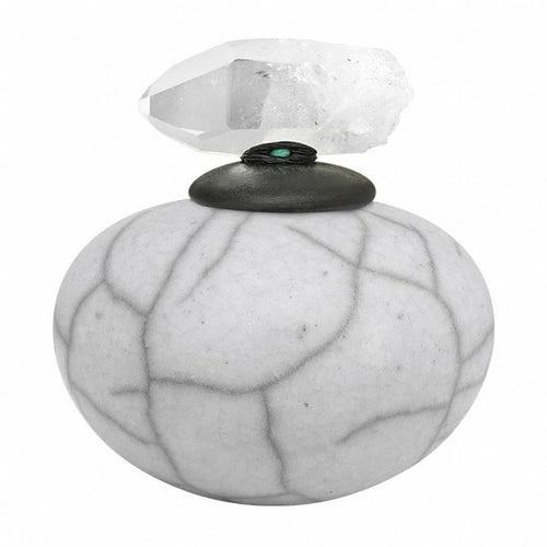 Mini Raku Crackle Crystal Dream Jar