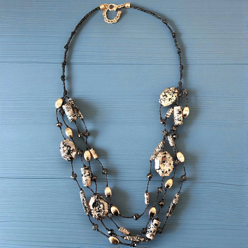 Long Dalmatian Jasper Necklace