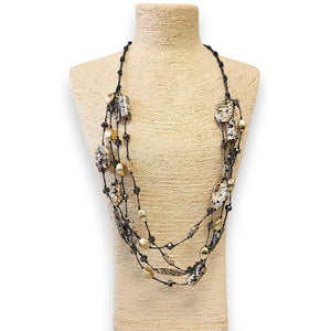 Long Dalmatian Jasper Necklace