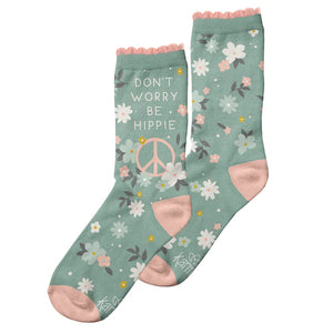 Don't Worry Be Hippie Socks