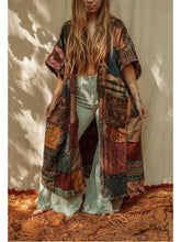 Load image into Gallery viewer, Earthy Boho Patchwork Duster