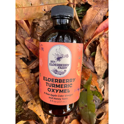 Elderberry - Turmeric Oxymel - 8 oz