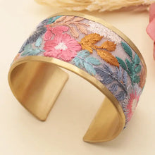 Load image into Gallery viewer, Embroidered Cuff Bracelet