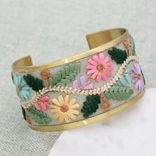 Load image into Gallery viewer, Embroidered Cuff Bracelet