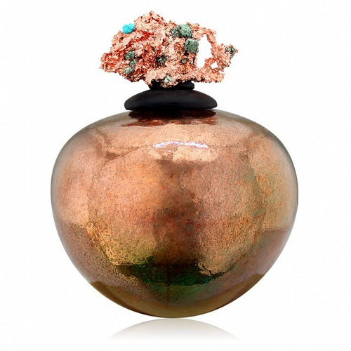 Raku Copper Gloss Dream Jar
