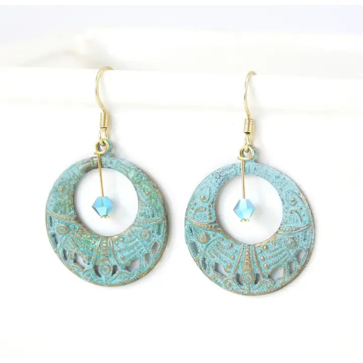 Hippie Chic Patina Earrings