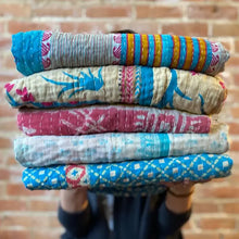 Load image into Gallery viewer, Kantha Throw Blanket Quilt