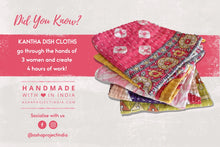 Load image into Gallery viewer, Kantha Dish Cloth