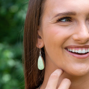 Kashi Stone Earrings Lemon Chrysoprase
