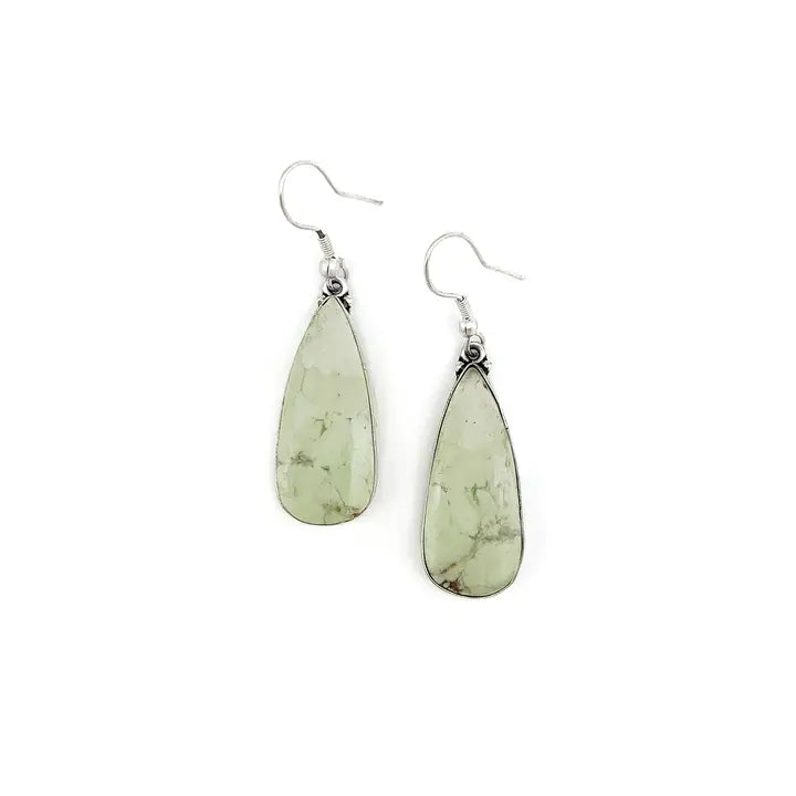 Kashi Stone Earrings Lemon Chrysoprase