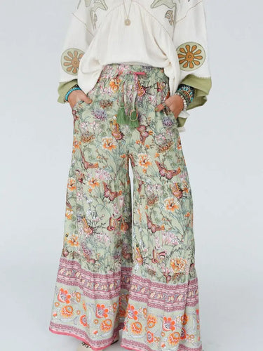 Lani Wide Leg Pants - Butterfly