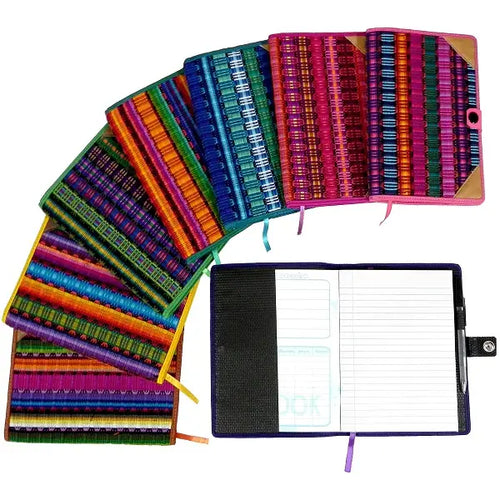 Multicolored Woven Refillable Notebook