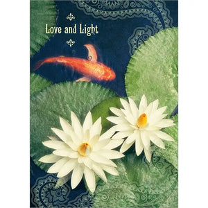 Amber Lotus Greeting Cards
