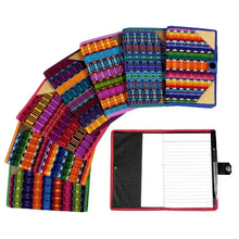 Load image into Gallery viewer, Multicolored Woven Refillable Notebook