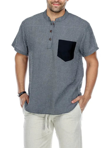 Men's Button Up Kurta Shirt