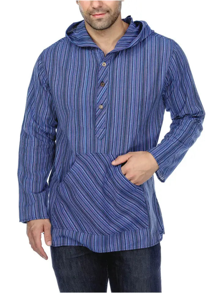 Men's Striped Hoodie